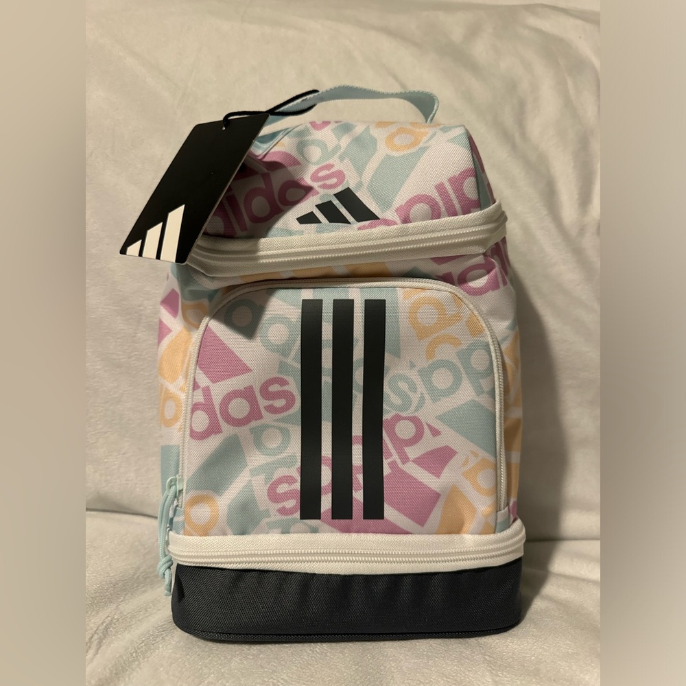 🎄NEW Adidas Multi Color Insulated Lunch Bag NWT Kid Christmas Gift Idea School